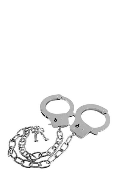 Guilty Pleasure: Metal Handcuffs On Long Chain