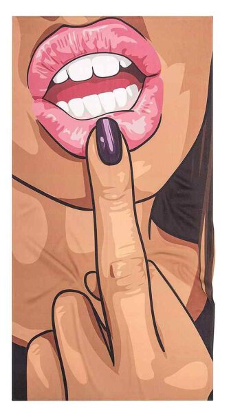 SMASH-ME Handtuch Lips 80x160 cm