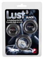 Lust 3 Cock Rings black