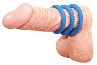 Lust 3 Cock Rings blue