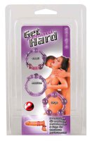 Penisringe-Set "Get Hard" lila