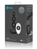 b-Vibe triplet anal beads Black