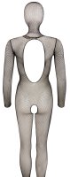 Catsuit mit Maske Netz offen S - L