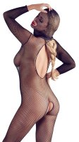Catsuit mit Maske Netz offen S - L