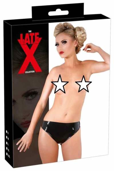 Latex Slip schwarz S