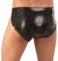 Latex Mens Briefs black M/L