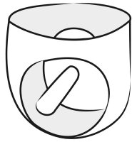 Latex Mens Briefs black M/L