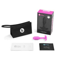 B-Vibe Snug Butt Plug 1 Fuchsia