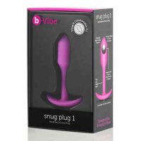 B-Vibe Snug Butt Plug 1 Fuchsia