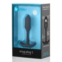 B-Vibe - Snug Butt Plug 1 Black 2 cm