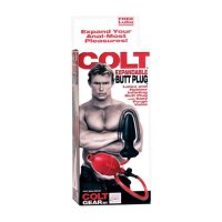 Colt Expandable Butt Plug Black Red