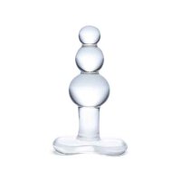 Glas Beaded Glass Butt Plug With Tapered Base