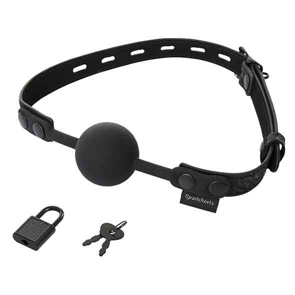 Sportsheets Sincerely Locking Lace Silicone Ball Gag