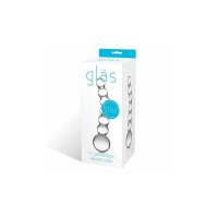 Glas - Curved Glass Beaded Dildo