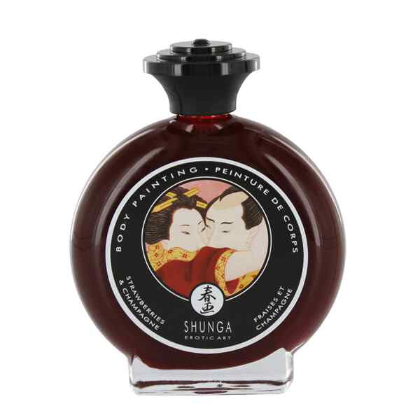 Shunga - Bodypainting Strawberries & Champagne 100 ml