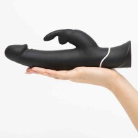 Happy Rabbit Realistic Rabbit Vibrator Black