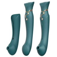Zalo - Queen Set G-Spot Pulsewave Vibrator Jewel Green