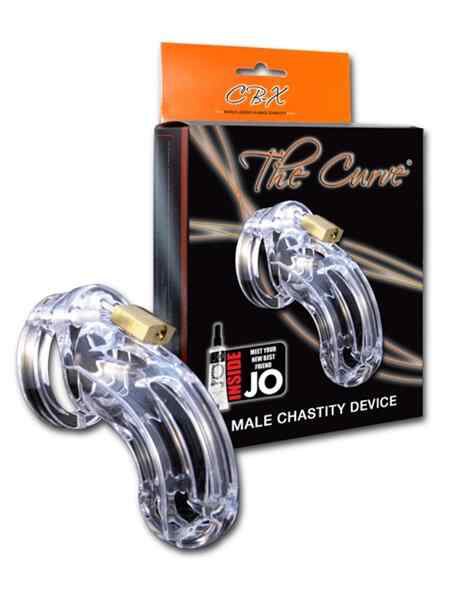 CB-X The Curve Chastity Cage Clear