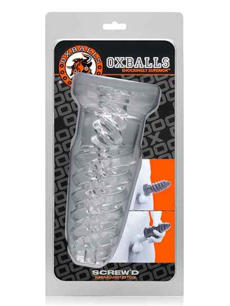 Oxballs SCREWD Jack Off Sheath Clear