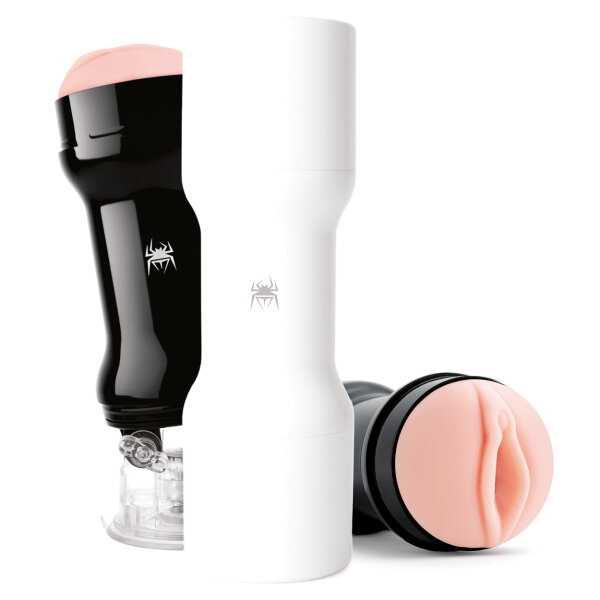 Spider Original, discreet masturbator with suction cup and realistic internal structure, 17cm