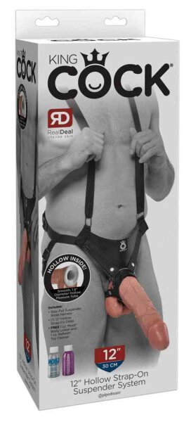 King Cock 12 Hollow Strap-On Suspender System