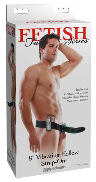 FFS 8" Hollow Strap-On Dark