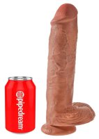 King Cock - with Balls Tan 28 cm