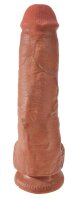 King Cock - with Balls Tan 28 cm