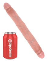 King Cock 12“ Slim Double Dildo Flesh