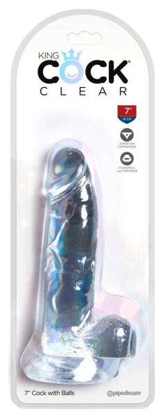 King Cock - Clear Cock with Balls 20.5cm