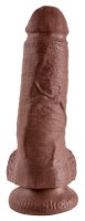 King Cock with Balls Brown 20.5cm