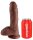 King Cock with Balls Brown 20.5cm
