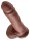 King Cock with Balls Brown 20.5cm