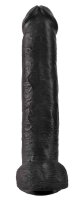 King Cock - with Balls Dark 38 cm