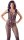 Catsuit Netz mit Spitze offen S - L