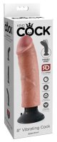 King Cock 8“ Vibrating Cock Flesh