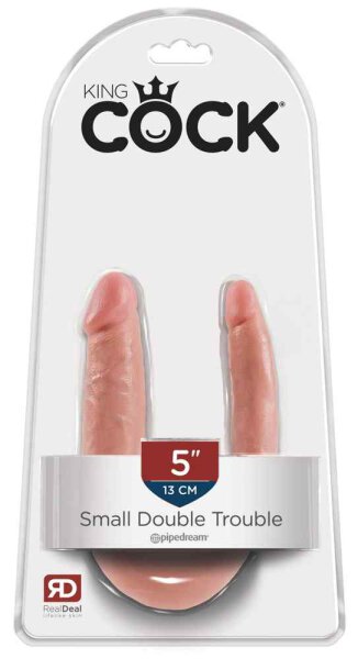 King Cock Double Trouble Flesh 5 Zoll