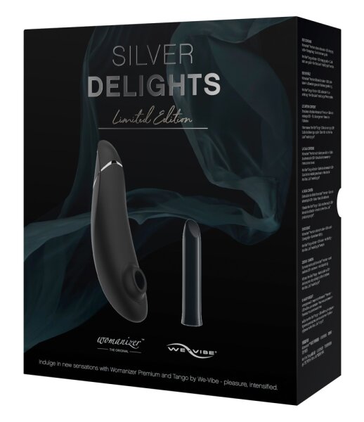 Womanizer Silver Delights Collection Klitoris Druckwellenstimulator & Vibrator