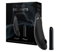 Womanizer Silver Delights Collection Klitoris Druckwellenstimulator & Vibrator
