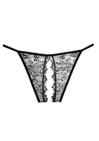 Enchanted Belle Panty  Crotchless Black One Size