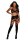 Seamless Bralette & Garter Skirt Set Black One Size