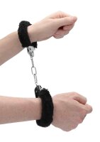 Pleasure Handcuffs Furry - Black