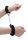 Pleasure Handcuffs Furry - Black