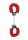 Pleasure Handcuffs Furry - Red
