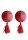 Nipple Tassels - Round - Red