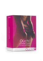 Ouch! - Leder Handschellen - rosa - Bondage Toys - Fetish