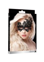 Royal Black Lace Mask  - Black