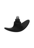 Interchangeable Butt Plug Set - Rounded Large - Black