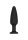 Cone-Shaped Diamond Butt Plug - Black