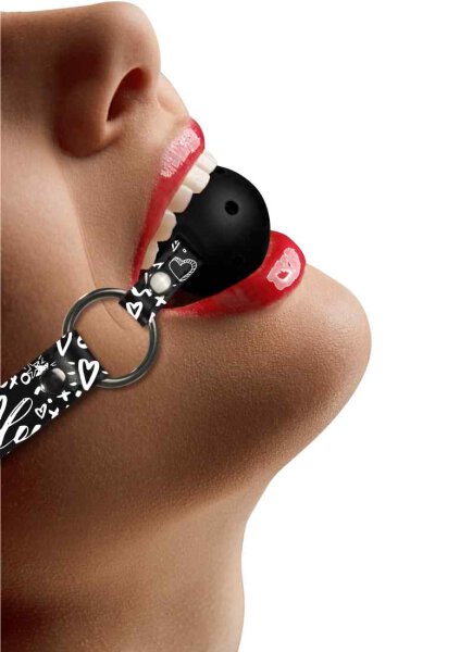 Breathable Ball Gag - Love Street Art Fashion - Black
